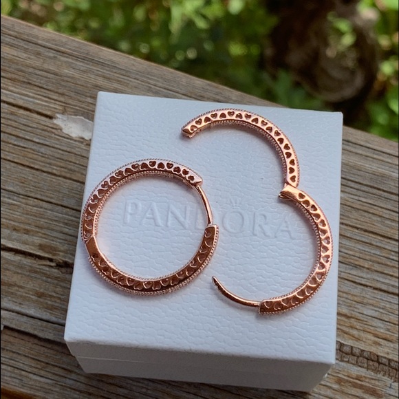 Sale Sparkle Heart Hoop Earring 